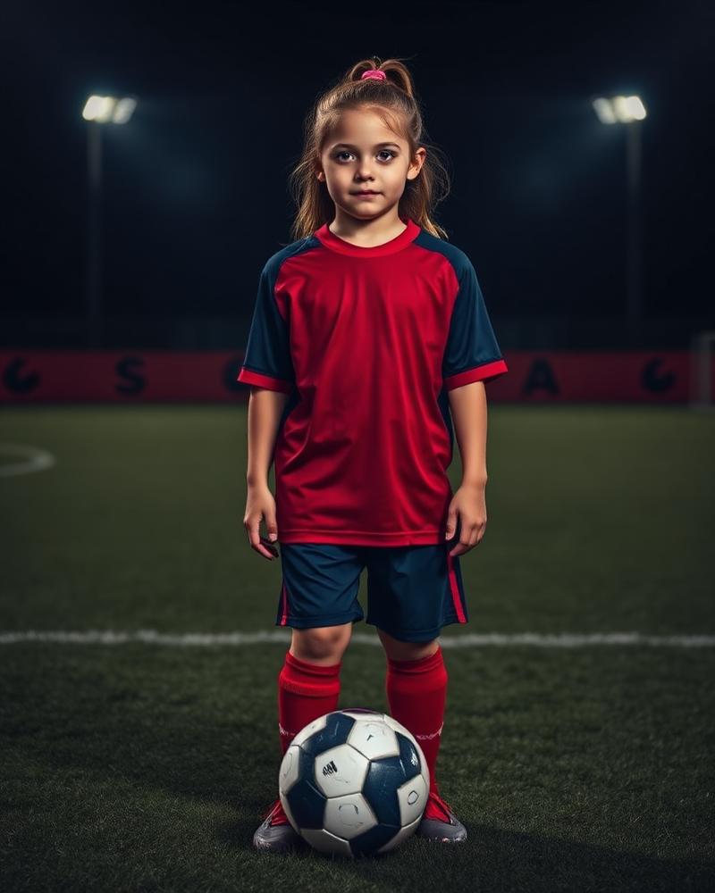 Youth soccer athlete concept image